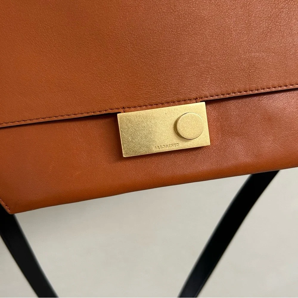 All Saints goldtone logo